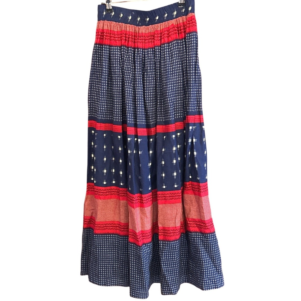 Vintage Stonebridge Patchwork Prairie Tiered Maxi… - image 1